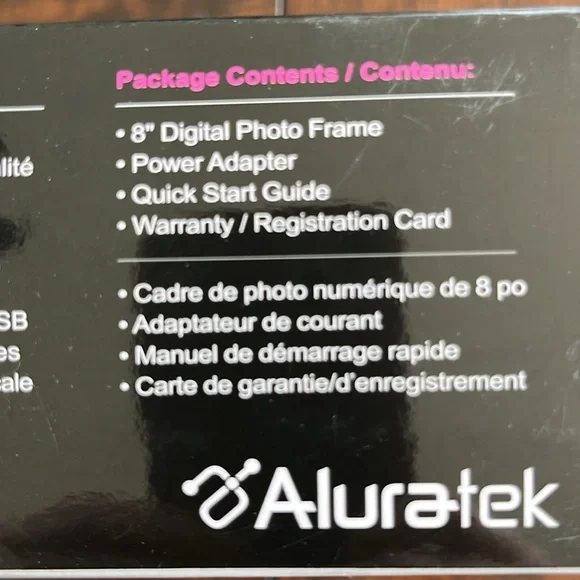 Aluratek 8" Digital Photo Frame - Picture 4 of 4
